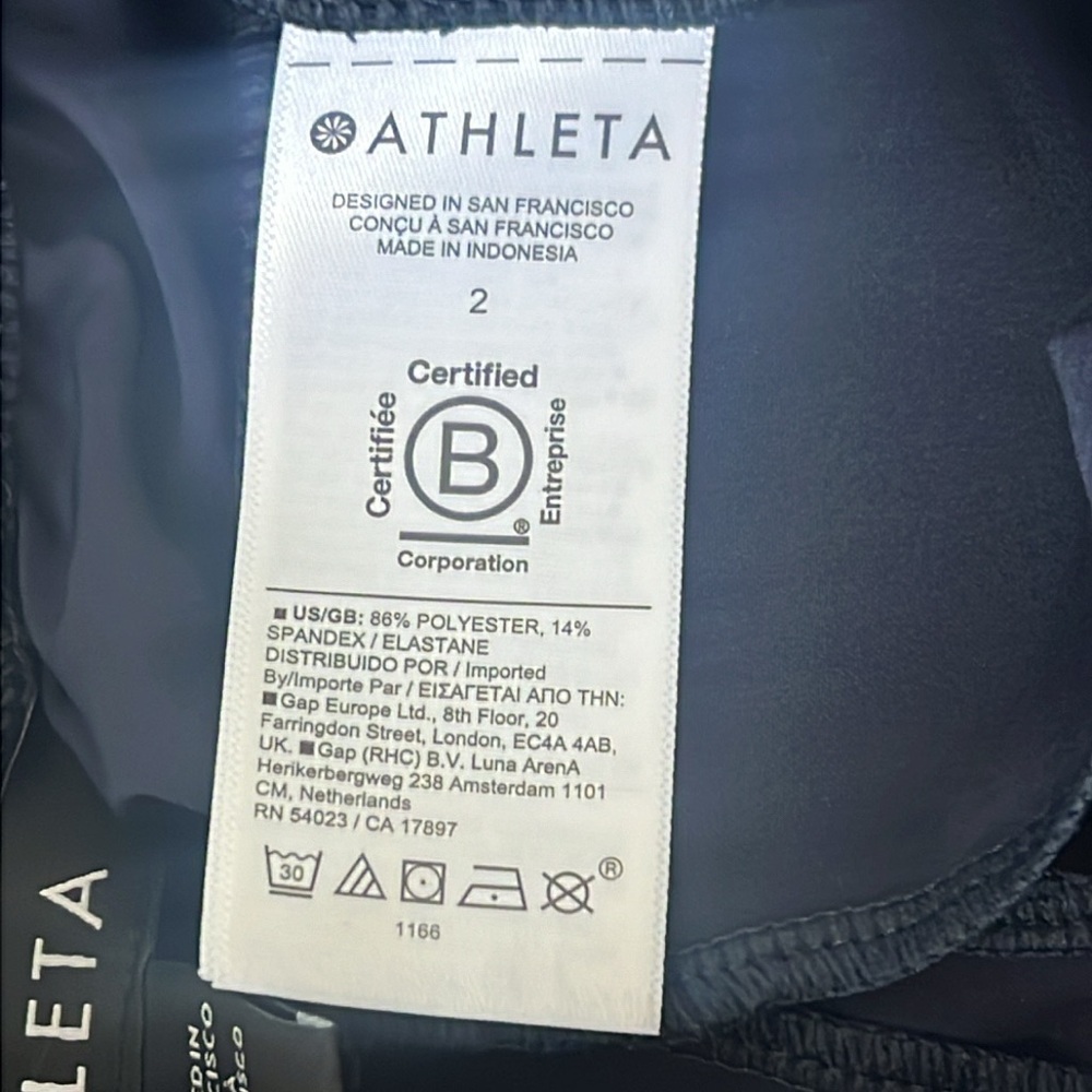 Athleta Brooklyn Ankle Pant Navy Size 2 - Picture 8 of 9